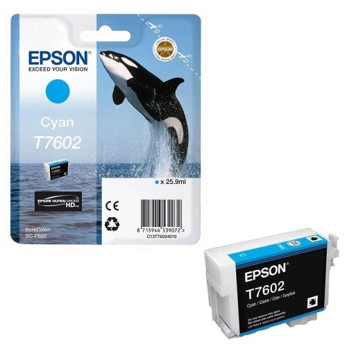 Inkoust Epson T7602 C13T76024010 cyan