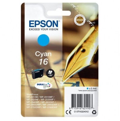 Inkoust Epson 16 C13T16224012 cyan