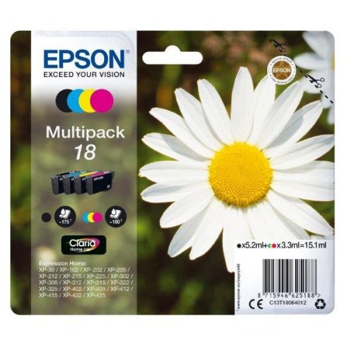 Inkoust Epson 18 C13T18064012 CMYK multipack