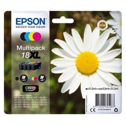 Inkoust Epson 18XL C13T18164012 CMYK multipack