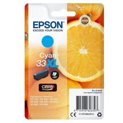 Inkoust Epson 33XL C13T33624012 cyan