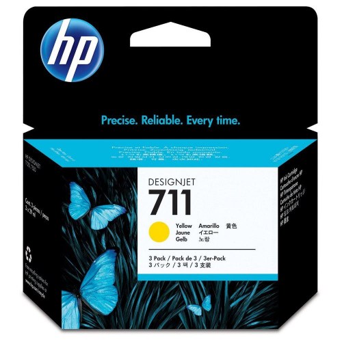 Inkoust HP 711 CZ136A yellow 3-pack
