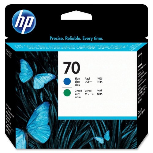 Printhead HP 70 C9408A cyan/green