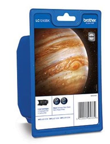 Inkoust Brother LC-1240BKBP2 black 2-pack