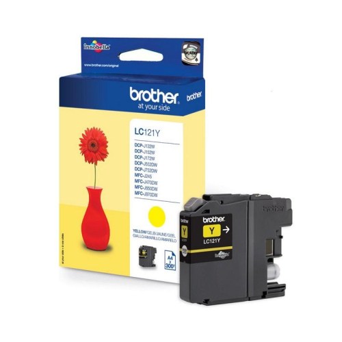 Inkoust Brother LC121Y yellow