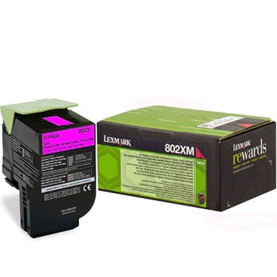 Toner Lexmark 802XM magenta return 80C2XM0 