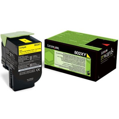Toner Lexmark 802XY yellow return 80C2XY0 