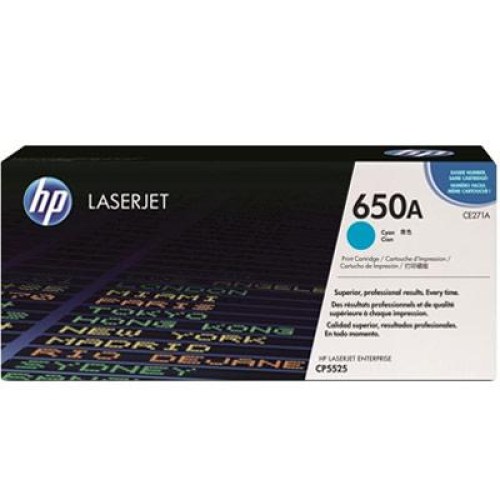 Toner HP 650A CE271A cyan