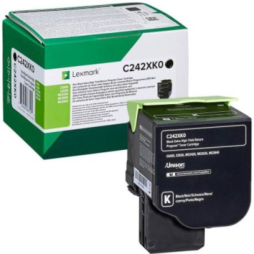 Toner Lexmark C242XK0 black 6000K
