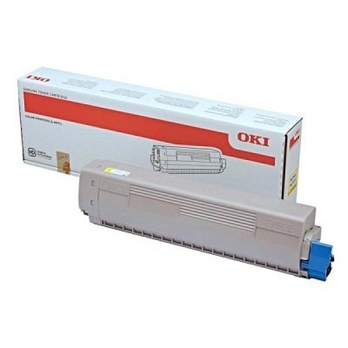 Toner OKI 45862837 yellow 7300K